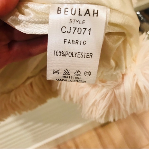 Beulah Boho Furry Teddy Bear Vest - Picture 8 of 8